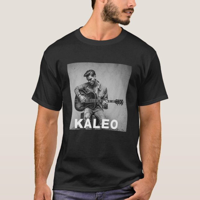 Camiseta Clásico de la Banda de Cantante Kaleo (Anverso)