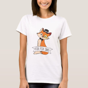 Camiseta Clásico De La Zorra Corta Oh Por El Sarcástico Del