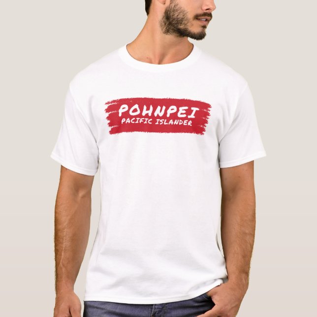 Camiseta Clásico de las Islas del Pacífico de Pohnpei (Anverso)