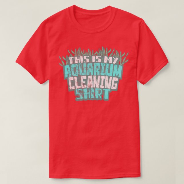 Camiseta Clásico de limpieza de acuarios TShirt (Diseño del anverso)