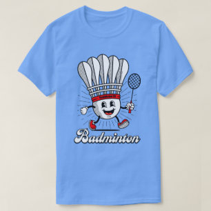 Camiseta Clásico de Mascot de Badminton