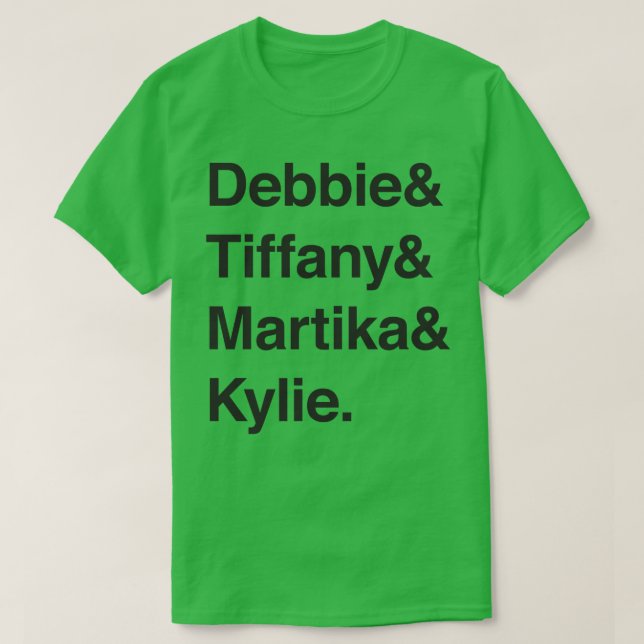 Camiseta Clásico de Pop Pantheon femenino de los años 80 (Diseño del anverso)