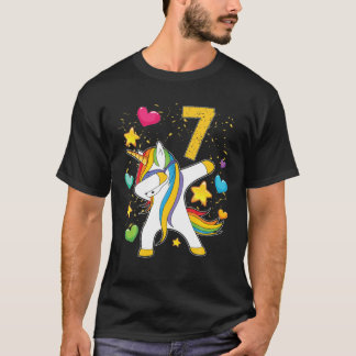 Camiseta Clásico De Regalo De Cumpleaños De Unicorn Dabbing