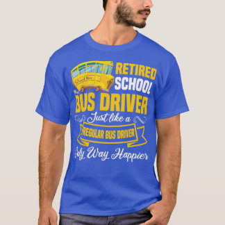 Camiseta Clásico de retiro de conductor de bus escolar reti