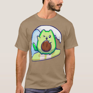 Camiseta Clásico de Surfing de aguacate