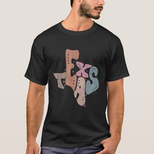 Camiseta Clásico de ubicación de arte de viajes de Texas (Anverso)