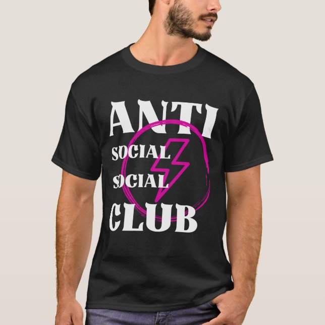 Camiseta clásico del club antisocial (Anverso)