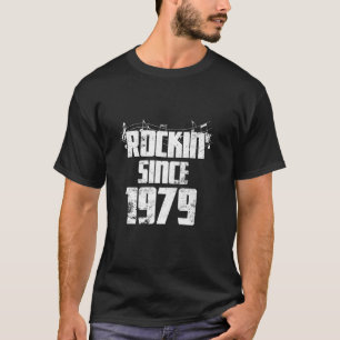 Camiseta Clásico del cumpleaños rock desde 1980