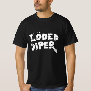 Camiseta Clásico del logotipo del diper cargado