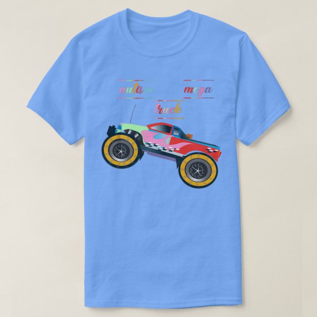 Camiseta clásico del mega autismo de camión 4 (Diseño del anverso)