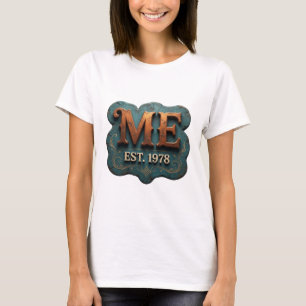 Camiseta Clásico Dorado ME EST 1978 Diseño de Cita