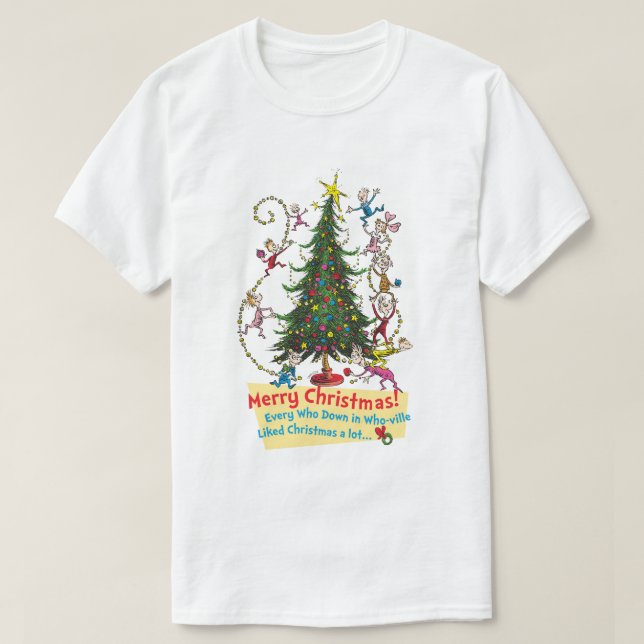 Camiseta Clásico El Grinch | ¡Feliz Navidad! (Diseño del anverso)