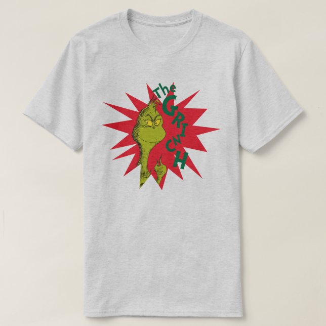Camiseta Clásico El Grinch | Red Starburst (Diseño del anverso)