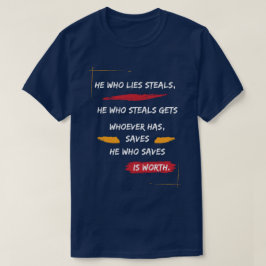 Camiseta Clásico El Que Miente Roba