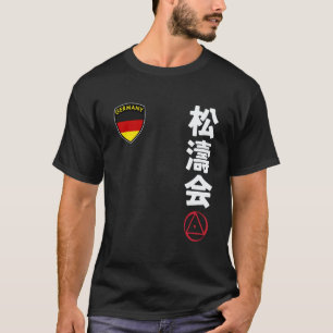 Camiseta Clásico Equipo Karate Shotokai Bandera Alemana Jap