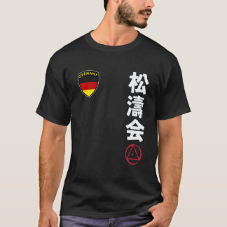 Camiseta Clásico Equipo Karate Shotokai Bandera Alemana Jap