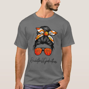 Camiseta Clásico Godwoman Life Messy Hair Bun Basketball Mo