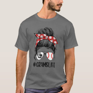 Camiseta Clásico Grams Life Messy Bun Abuelo de Hockey sobr
