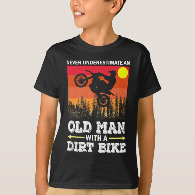 Camiseta Clásico Guay Vintage Retro Motocross Dirt Bike (Anverso)