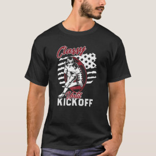 Camiseta Clásico hasta el inicio del Chica de fútbol americ