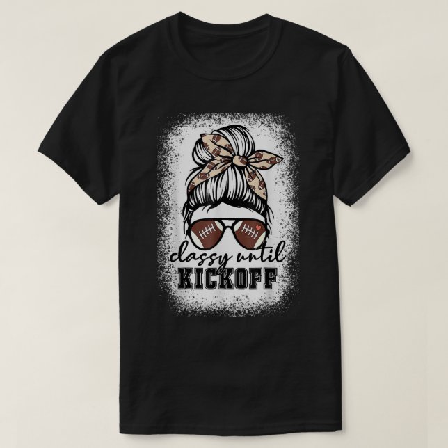Camiseta Clásico hasta el inicio del juego de fútbol americ (Diseño del anverso)