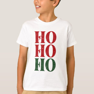 Camiseta Clásico Ho Ho Ho de Navidad Cita de Santa