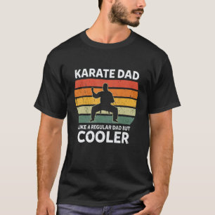 Camiseta Clásico Hombre Retro Karate Papá Como Un Padre Reg