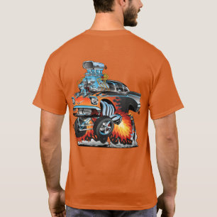 Camiseta Clásico Hotrod Estilo Cincuenta Carreras de Arrast