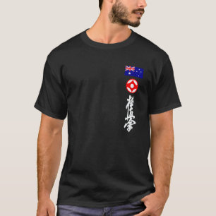 Camiseta Clásico Kyokushin Austra Karate bandera australian