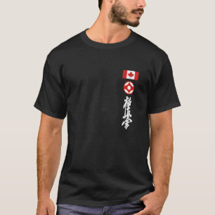 Camiseta Clásico Kyokushin Canadá Karate bandera canadiense