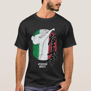 Camiseta Clásico Kyokushin Italia Karate bandera italiana K