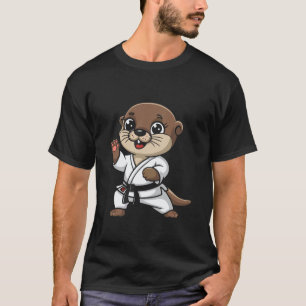 Camiseta Clásico Lindo Karate Nutria Artes Marciales Divert