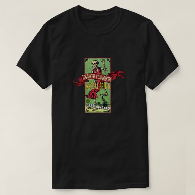 Camiseta Clásico Mezcal Mexicano de Vintage (Diseño del anverso)