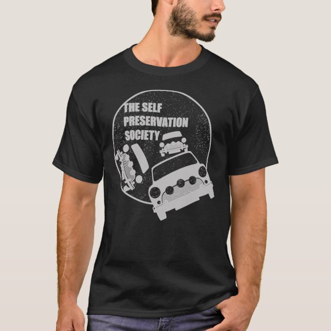 Camiseta Clásico Mini Cooper S - Trabajo italiano - Ess inv (Anverso)