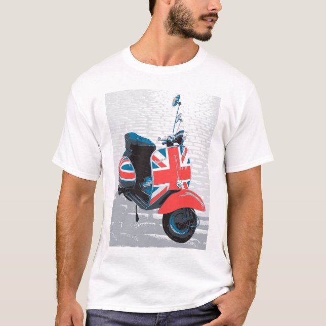 Camiseta Clásico Mod Scooter (Anverso)