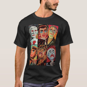 Camiseta Clásico monstruos universales gráfico Sarcástico