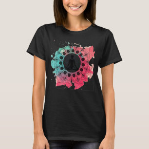 Camiseta Clásico Mood Lotus Flor Mandala Yoga Meditación G