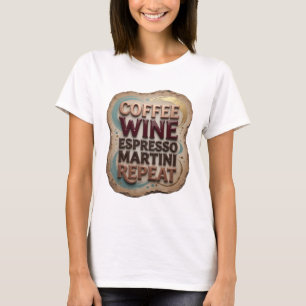 Camiseta Clásico Naranja VINO DE CAFÉ ESPRESSO MARTINI REPE