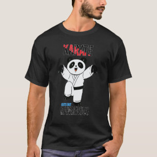 Camiseta Clásico Panda de Karate Lindo pero Peligroso