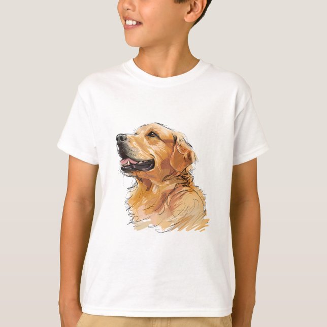 Camiseta Clásico para niños Silhouettes de perros (Anverso)