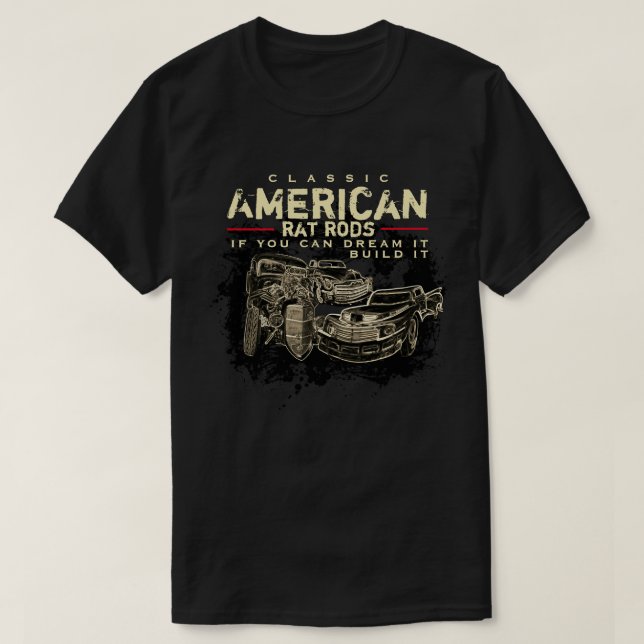 Camiseta Clásico Rat Rods Dark Appartal (Diseño del anverso)