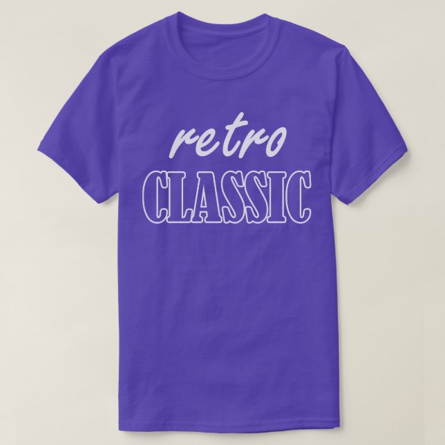 Camiseta clásico retro (Diseño del anverso)