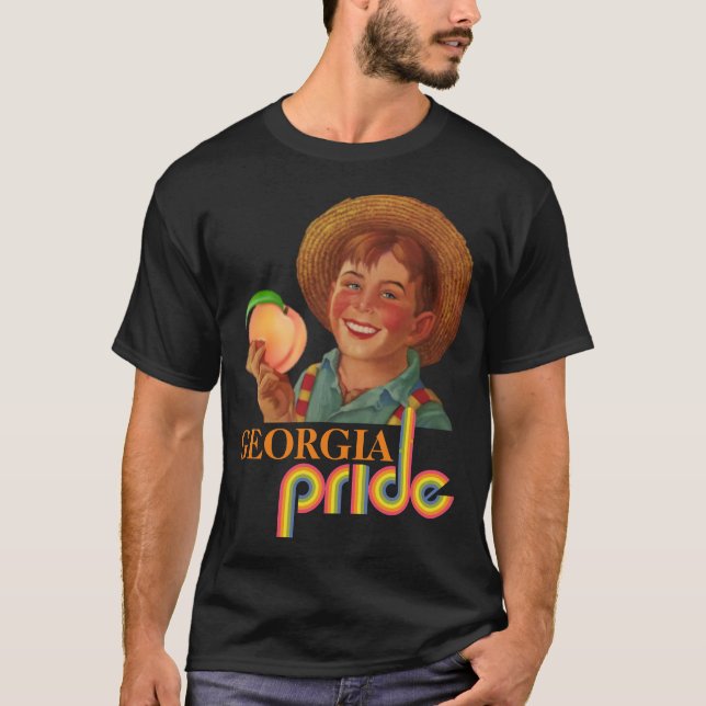 Camiseta (Clásico Retro) GRANJERO DE MELOCOTÓNES O (Anverso)