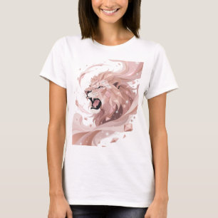 Camiseta Clásico Rey León plateado Diseño en negrita