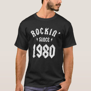Camiseta Clásico Rock 1980 40º cumpleaños - Regalo por 40 a