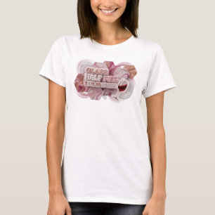 Camiseta Clásico Rosa CRISTAL MEDIO LLENO TIPO DE PERSONA