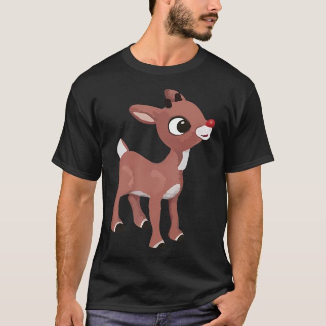Camiseta Clásico Rudolph El Ru clásico de los renos de la n (Anverso)