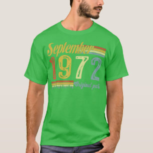 Camiseta Clásico Septiembre de 1972 Feliz 49º Origen de las