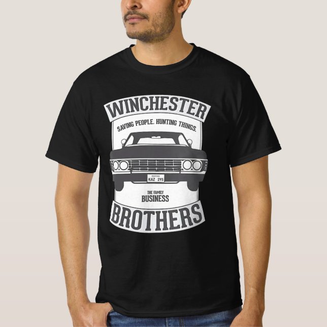 Camiseta Clásico supernatural del coche de impala (Anverso)