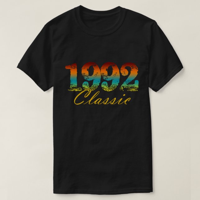 Camiseta Clásico Tee Nacido en 1992 Regalos de cumpleaños (Diseño del anverso)